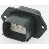 Molex Male Connector Housing 5.84 mm Pitch 6 Way 2 Row Straight Cable Mount MX150L