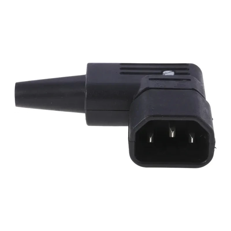 Schurter C14 Right Angle Cable IEC Connector Male, 250V, 10A 4733.0000