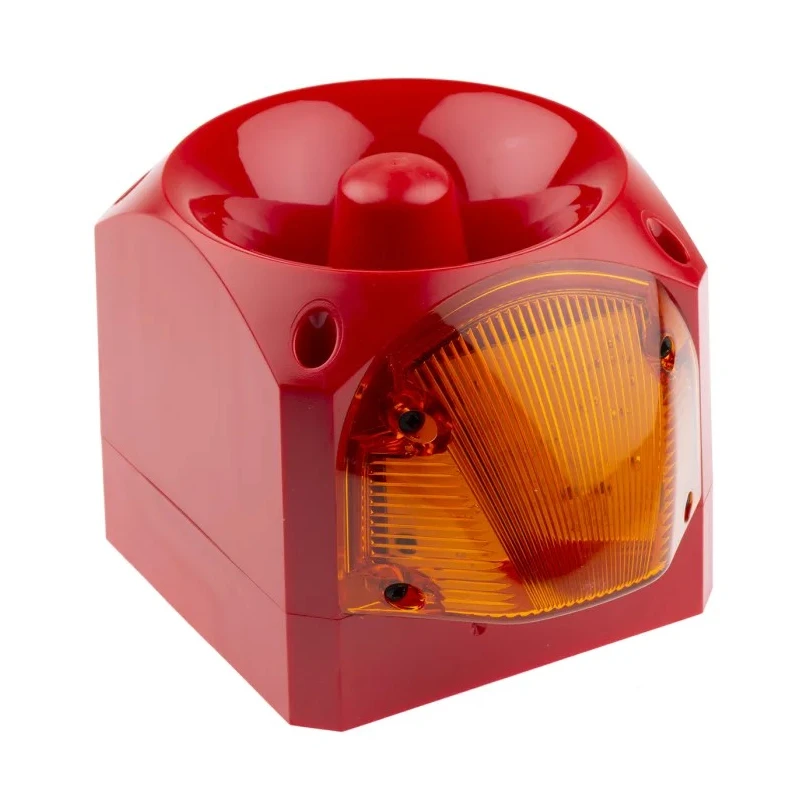 Klaxon Nexus Series Amber Sounder-Beacon Combination IP21 IP65 IP66 IP67 230V AC Wall Mount 105 dB @ 1m Electronic PNC-0007