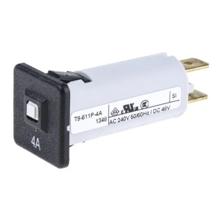 Schurter Thermal Magnetic Circuit Breaker 16A Current Rating 1-Pole Panel Mount 240VAC 32VDC 4404.0001