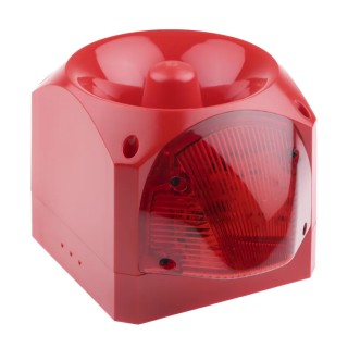 Klaxon Nexus Series Red Sounder-Beacon Combination IP66 60V DC 110 dB @ 1m Electronic PNC-0013