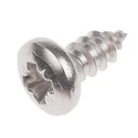 RS PRO Plain Stainless Steel Pan Head Self-Tapping Screw Thread Size 8 Length 9.5mm 521-608