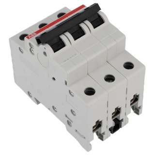 ABB Miniature Circuit Breaker 3-Pole 10A Type B Thermal Trip 440V AC 6kA Breaking Capacity SH200