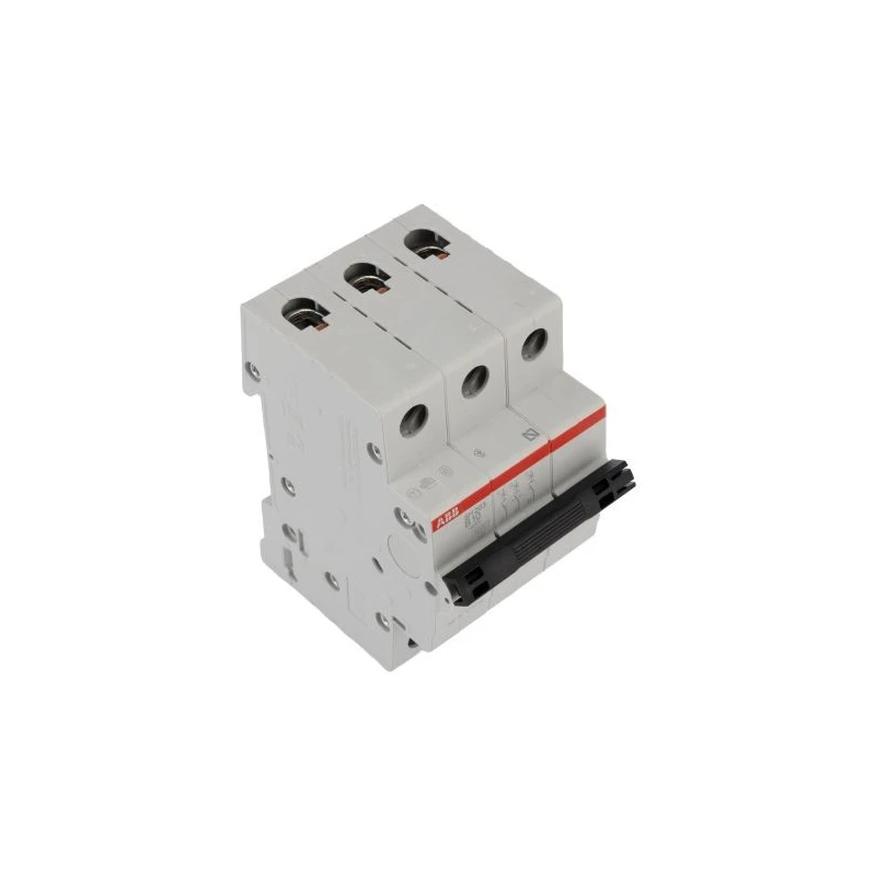 ABB Miniature Circuit Breaker 3-Pole 10A Type B Thermal Trip 440V AC 6kA Breaking Capacity SH200