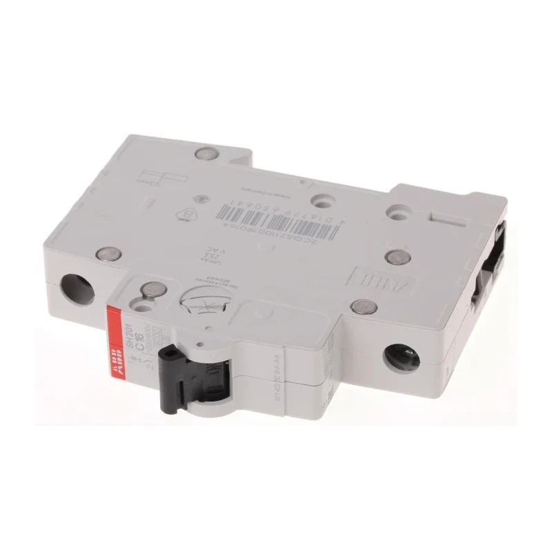 ABB ComPact Home SH200 Miniature Circuit Breaker, 1-Pole, 16A, Type C, 440V AC, 60V DC, 6 kA Breaking Capacity SH200
