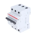 ABB ComPact Home Miniature Circuit Breaker 3-Pole 40A Type C 440V AC 6kA Breaking Capacity SH200