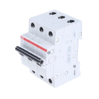 ABB ComPact Home Miniature Circuit Breaker 3-Pole 40A Type C 440V AC 6kA Breaking Capacity SH200