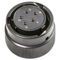 Amphenol Limited Brass Straight 5-Way Cable MIL Spec Circular Connector Male Olive, Female Contacts, Shell 62GB-56T14-05SN