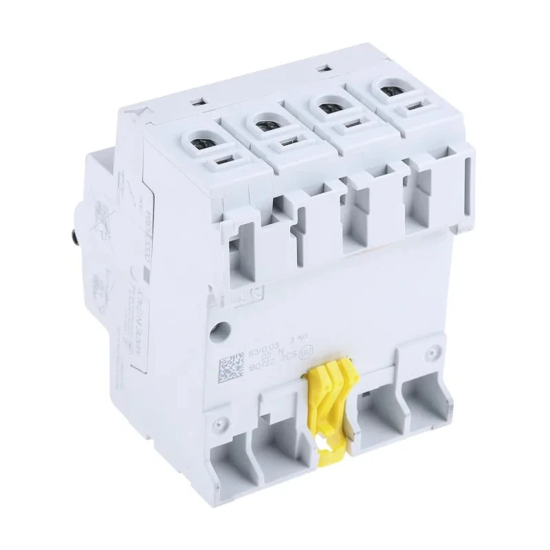 ABB FH200 Series Residual Current Circuit Breaker, 63A, 4-Pole, 30 mA, Type AC, 0.03 A 400V ac FH200