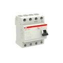 ABB FH200 Series Residual Current Circuit Breaker, 63A, 4-Pole, 30 mA, Type AC, 0.03 A 400V ac FH200