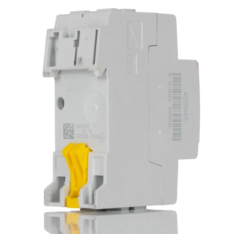ABB Residual Current Circuit Breaker 25A, 2-Pole, 30mA Trip Sensitivity, Type AC, 1kA Breaking Capacity, DIN Rail Mount FH200