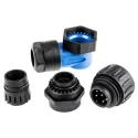 Amphenol Industrial Circular Connector 6 Contacts Cable Plug Male IP67 Ecomate M Series C01630K00610010