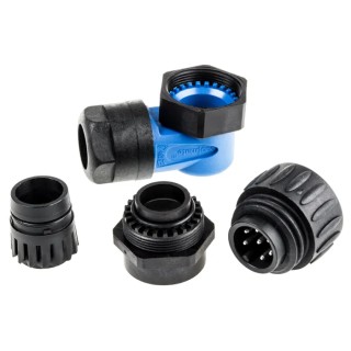 Amphenol Industrial Circular Connector 6 Contacts Cable Plug Male IP67 Ecomate M Series C01630K00610010