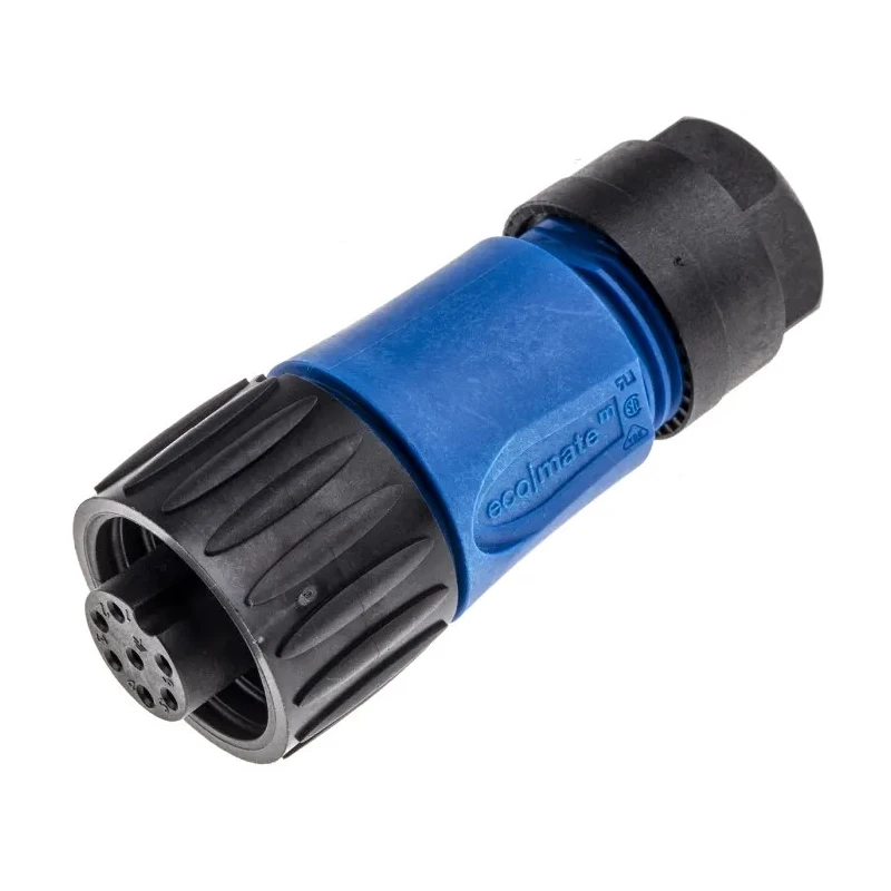 Amphenol Industrial Circular Connector 6 Contacts Cable Socket Female IP67 Thermoplastic Ecomate M Series C01610D00601010