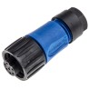 Amphenol Industrial Circular Connector 6 Contacts Cable Socket Female IP67 Thermoplastic Ecomate M Series C01610D00601010