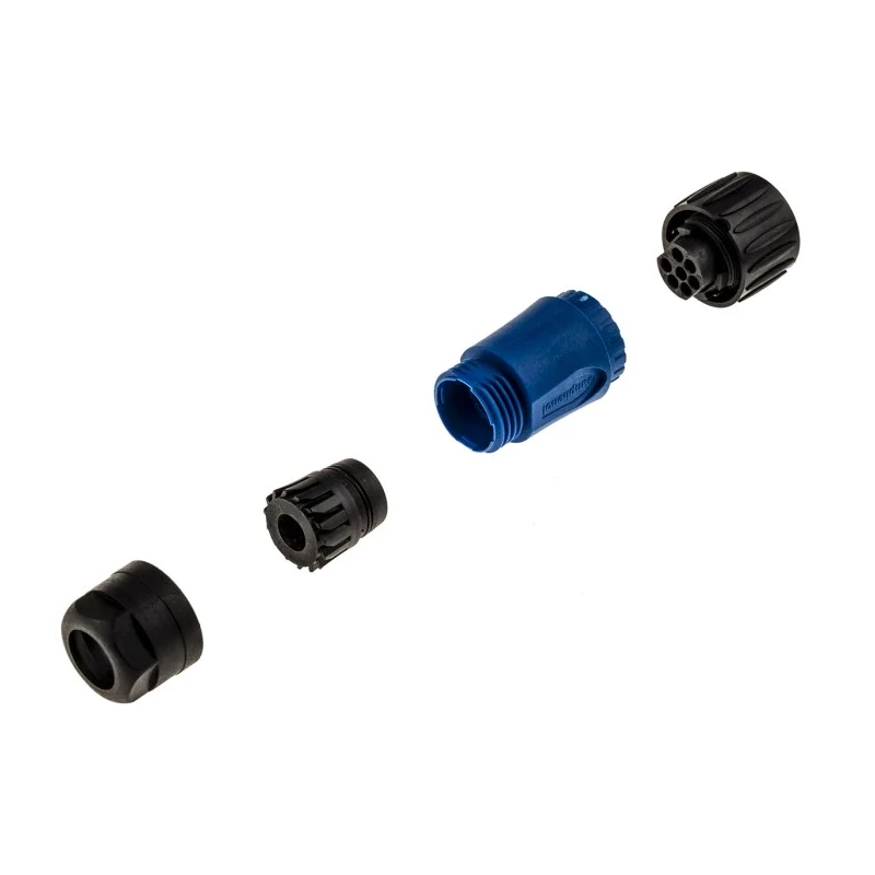 Amphenol Industrial Circular Connector 6 Contacts Cable Socket Female IP67 Thermoplastic Ecomate M Series C01610D00601010