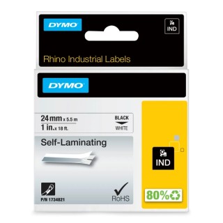 Dymo Black on White Label Printer Tape 24 mm Width, 5.5 m Length 1734821