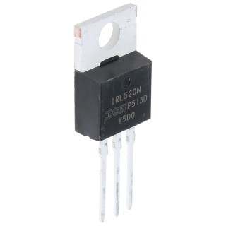 Infineon LogicFET N-Channel MOSFET 10 A 100 V Enhancement Mode 3-Pin TO-220 IRL520NPBF