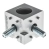 Bosch Rexroth M8, S12 Cube Connector Connecting Component Strut Profile 45 mm Groove Size 10 mm 3842549873