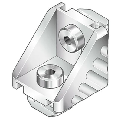 Bosch Rexroth M6 Angle Bracket Connecting Component for 30 mm Strut Profile Groove Size 8 mm 3842551601
