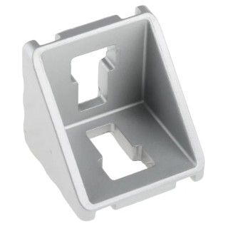 Bosch Rexroth Aluminium M8 Angle Bracket Connecting Component for Strut Profile 40 mm with Groove Size 10 mm 3842551603