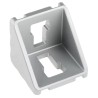 Bosch Rexroth Aluminium M8 Angle Bracket Connecting Component for Strut Profile 40 mm with Groove Size 10 mm 3842551603