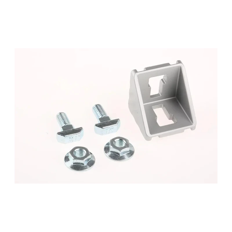 Bosch Rexroth Aluminium M8 Angle Bracket Connecting Component for Strut Profile 40 mm with Groove Size 10 mm 3842551603