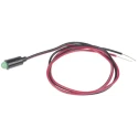 Dialight Green LED Panel Mount Indicator 559 Series 6.4 mm Mount Hole Size Lead Wire Termination 2.2V 559-5201-007F