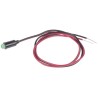Dialight Green LED Panel Mount Indicator 559 Series 6.4 mm Mount Hole Size Lead Wire Termination 2.2V 559-5201-007F