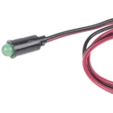 Dialight Green LED Panel Mount Indicator 559 Series 6.4 mm Mount Hole Size Lead Wire Termination 2.2V 559-5201-007F