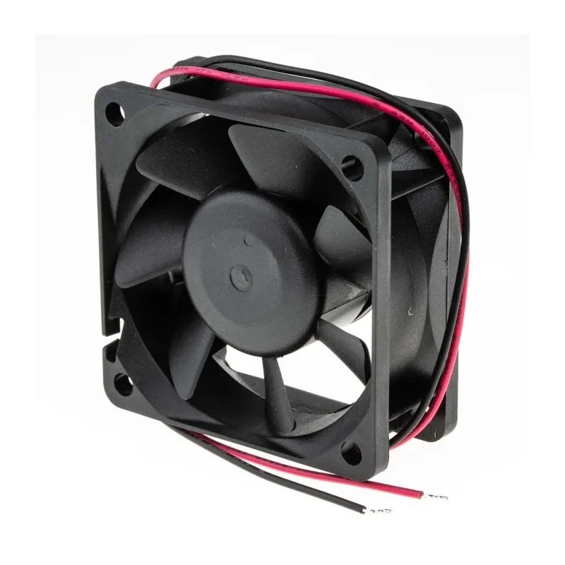 RS PRO DC Brushless Axial Fan 12V dc 1.7 W 130 mA 30.6 m³/h Ball Bearing 60 mm Square Frame 541-4965