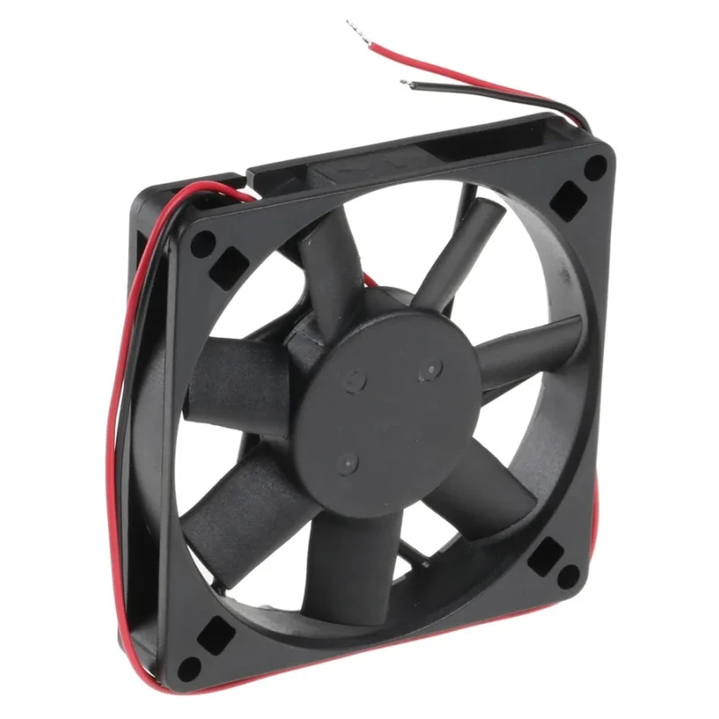 RS PRO Axial Fan, 12V DC, 51 m³/h Air Flow, 2.3 W Power Consumption, 180 mA Max Current, 3200 RPM, 80 mm Frame 541-5025