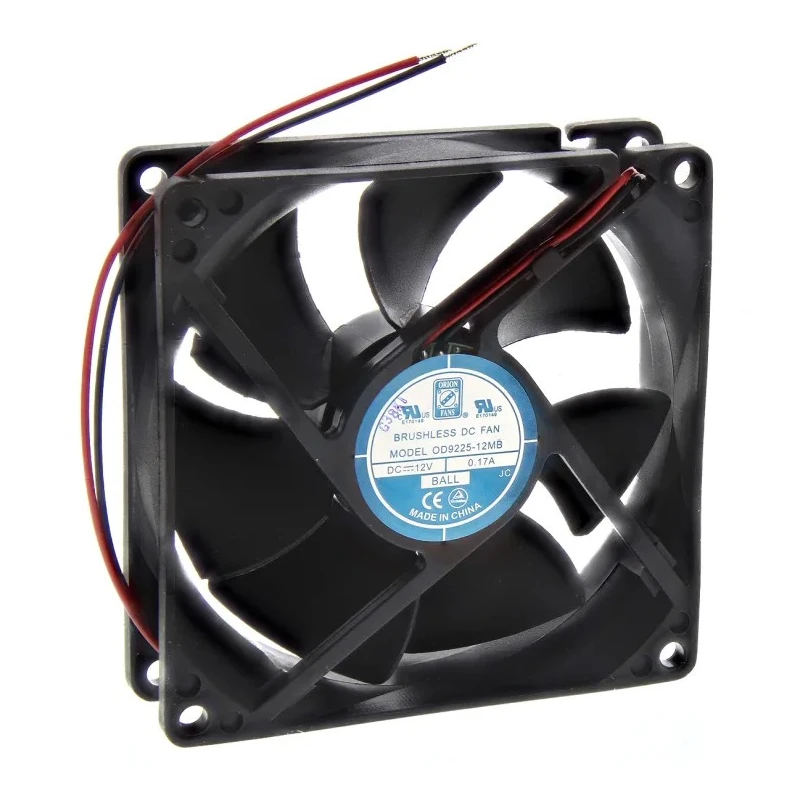 RS PRO High-Performance Brushless DC Axial Fan 12V DC 2W 150mA Max 74.8 m³/h Air Flow 92.5 mm Square Frame 541-5075