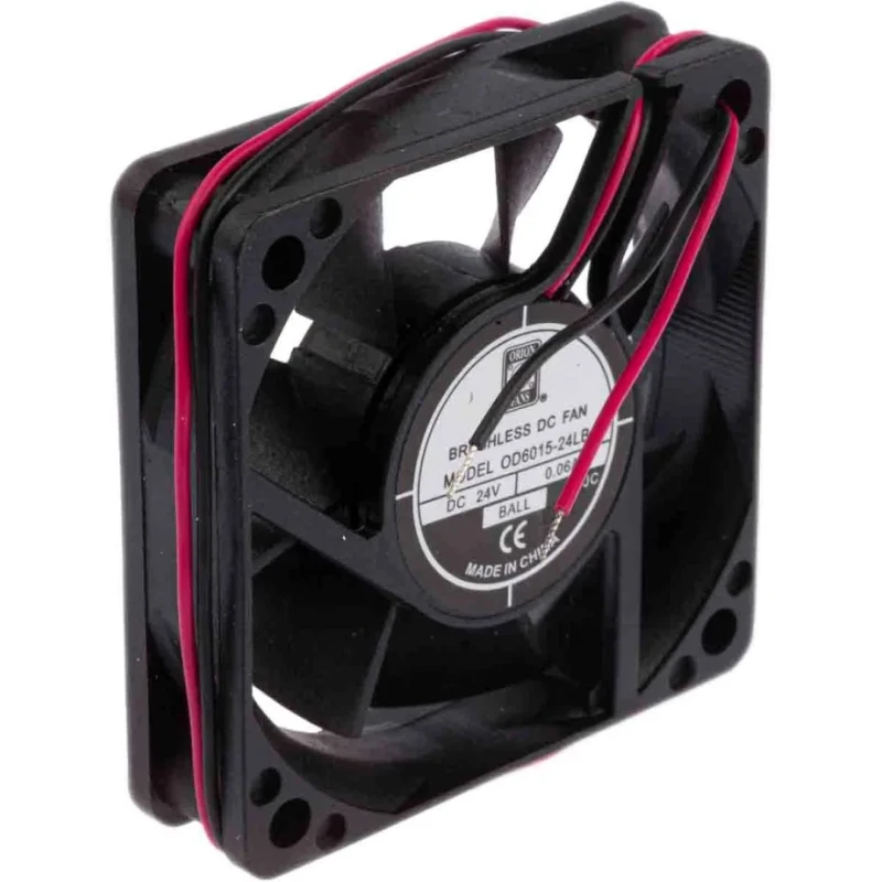 RS PRO Axial Fan, 24V DC, 20.4 m³/h Air Flow, 1.2 W Power, 30 mA Current, 3500 RPM, Ball Bearing, 60 mm Frame 541-5182