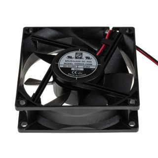 RS PRO Brushless DC Axial Fan 24V DC 1.67W 52.7 m³/h 80mm x 80mm x 25mm Ball Bearing 2500 RPM 541-5299