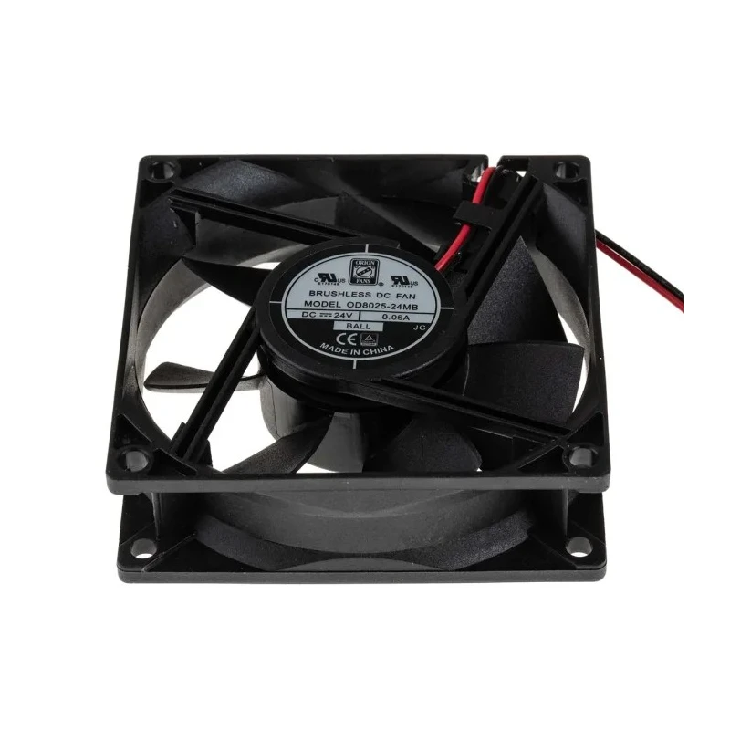 RS PRO Brushless DC Axial Fan 24V DC 1.67W 52.7 m³/h 80mm x 80mm x 25mm Ball Bearing 2500 RPM 541-5299