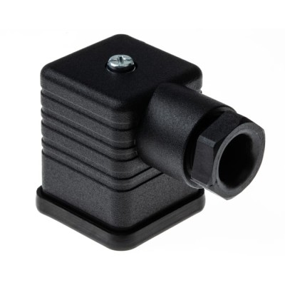 Hirschmann Solenoid Valve Connector 3+PE DIN 43650 A, 230V, 16A Current 935980321 RS GDM 3016 schwarz