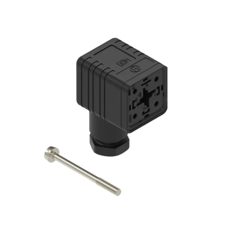Hirschmann Solenoid Valve Connector 3+PE DIN 43650 A, 230V, 16A Current 935980321 RS GDM 3016 schwarz