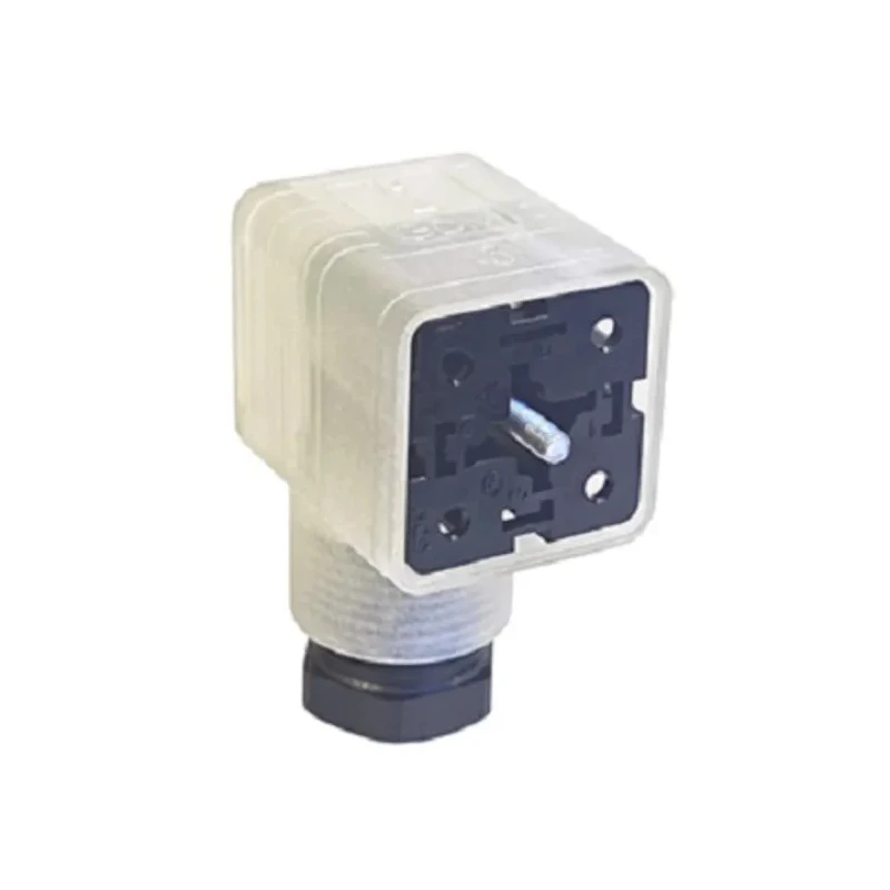Hirschmann GDML 2P+E DIN 43650 A Solenoid Valve Connector Indicator Light, 24V 8A Current 934418002 GDML 2016 LED 24 VR black