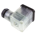 Hirschmann GDML 2P+E DIN 43650 A Solenoid Valve Connector Indicator Light, 24V 8A Current 934418002 GDML 2016 LED 24 VR black
