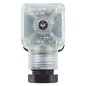 Hirschmann GDML 2P+E DIN 43650 A Solenoid Valve Connector Indicator Light, 24V 8A Current 934418002 GDML 2016 LED 24 VR black