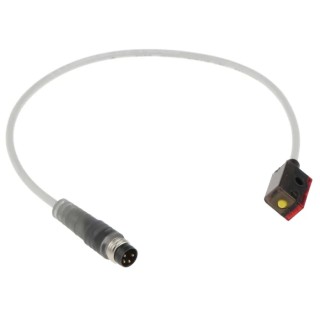 Baumer Diffuse Photoelectric Sensor, Block Sensor, Detection Range 10 mm to 60 mm, PNP Output, IP65 FHDK 07P6901/KS35A