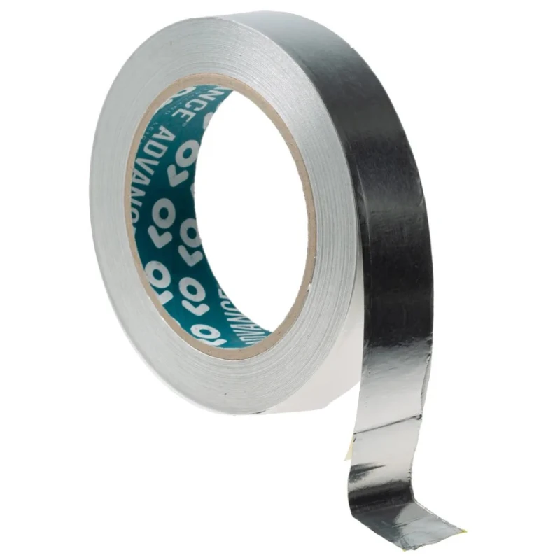 Advance Tapes Conductive Metallic Aluminium Foil Tape 25mm x 33m, Acrylic Adhesive, 155°C Max AT521