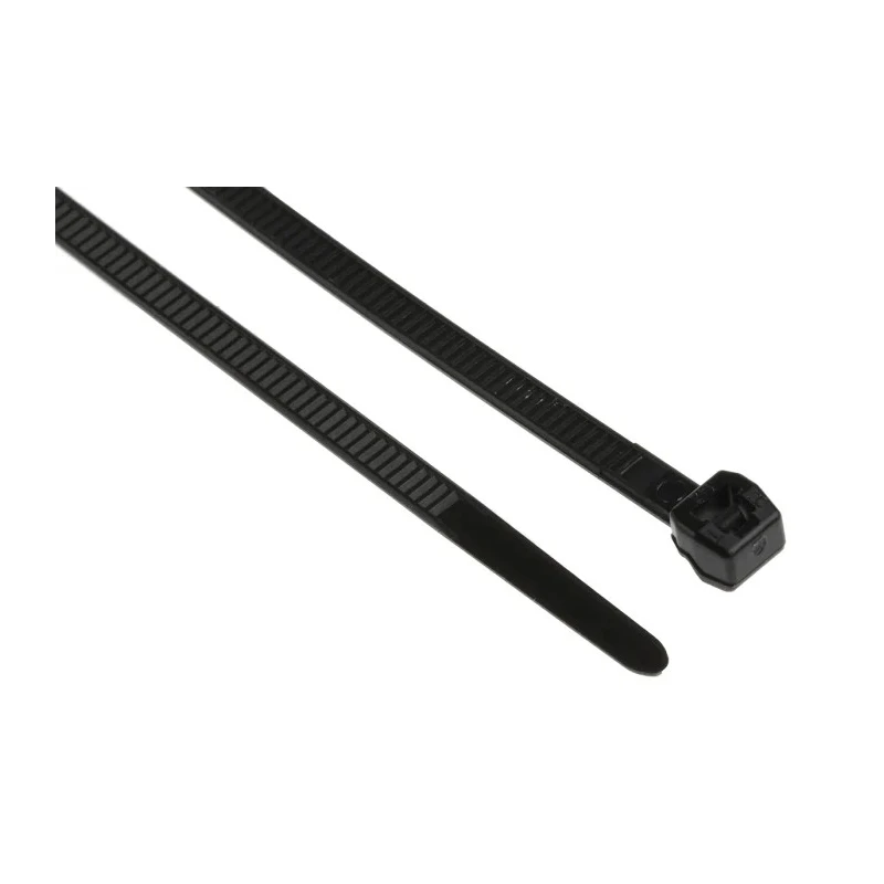 HellermannTyton Cable Tie Non-Releasable 200 mm x 3.4 mm Black Polyamide 66 118-04900 T30LOS-PA66HS-BK
