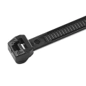 HellermannTyton Cable Tie Non-Releasable 200 mm x 3.4 mm Black Polyamide 66 118-04900 T30LOS-PA66HS-BK