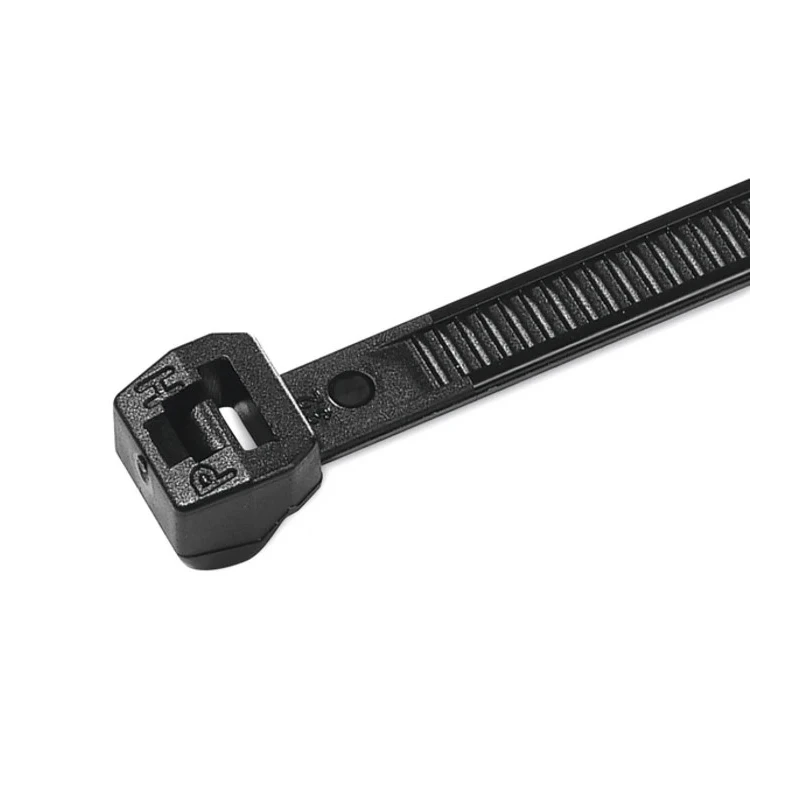 HellermannTyton Cable Tie Non-Releasable 200 mm x 3.4 mm Black Polyamide 66 118-04900 T30LOS-PA66HS-BK