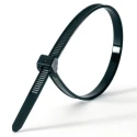 HellermannTyton Cable Tie Non-Releasable 200 mm x 3.4 mm Black Polyamide 66 118-04900 T30LOS-PA66HS-BK