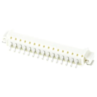 Molex PicoBlade Series Right Angle Surface Mount PCB Header, 1.25 mm Pitch, 15 Contacts, 1 Row, Shrouded 53261-1571