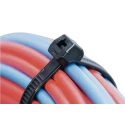 HellermannTyton Cable Tie Non-Releasable 385 mm x 7.6 mm Black Polyamide 66 118-00066 T120ROS-PA66HS-BK