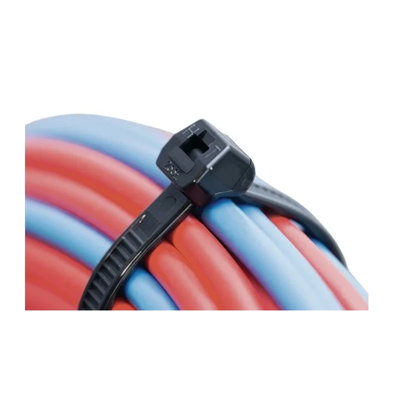 HellermannTyton Cable Tie Non-Releasable 385 mm x 7.6 mm Black Polyamide 66 118-00066 T120ROS-PA66HS-BK